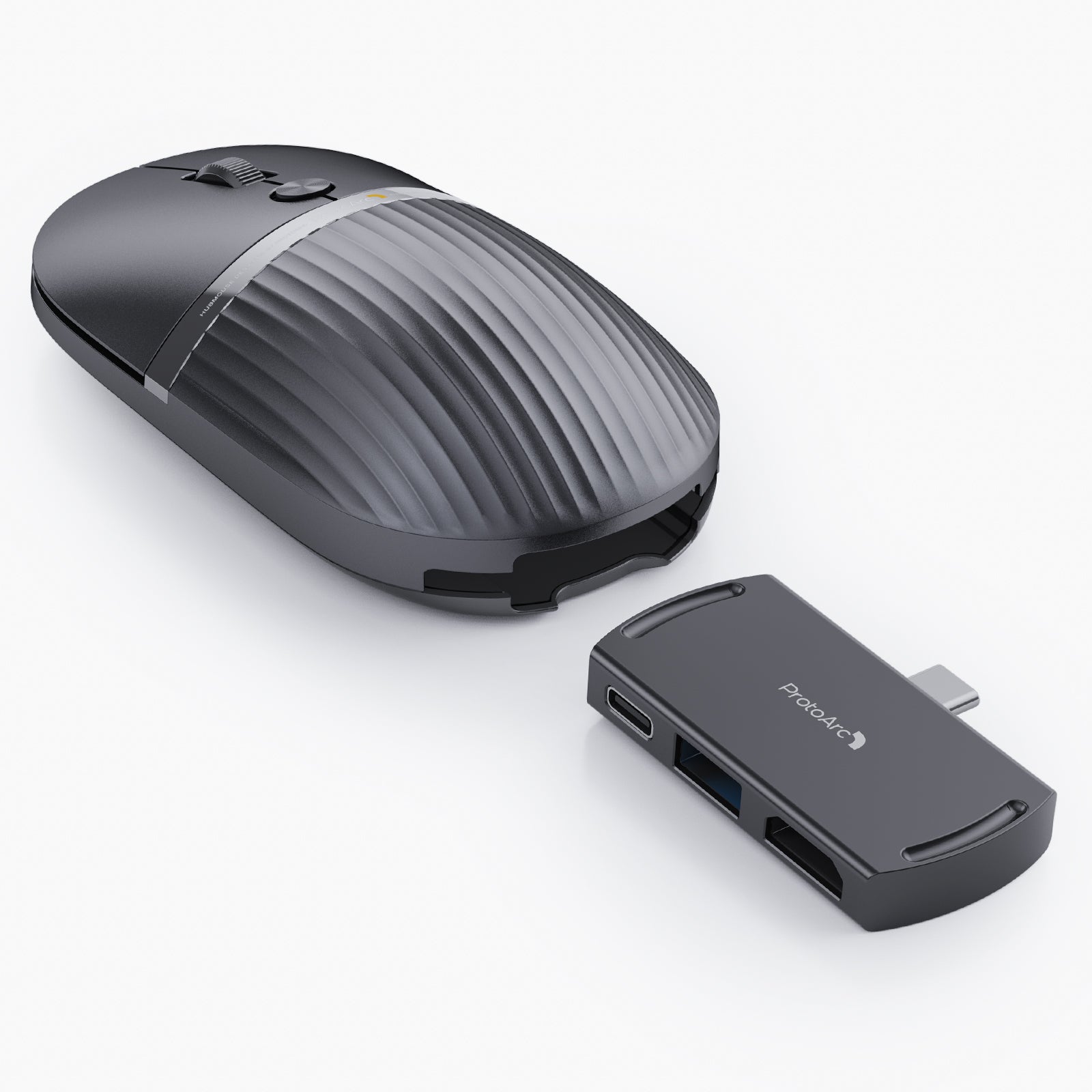 ProtoArc® Wireless Rechargeable 2 in Hub 1 Mouse