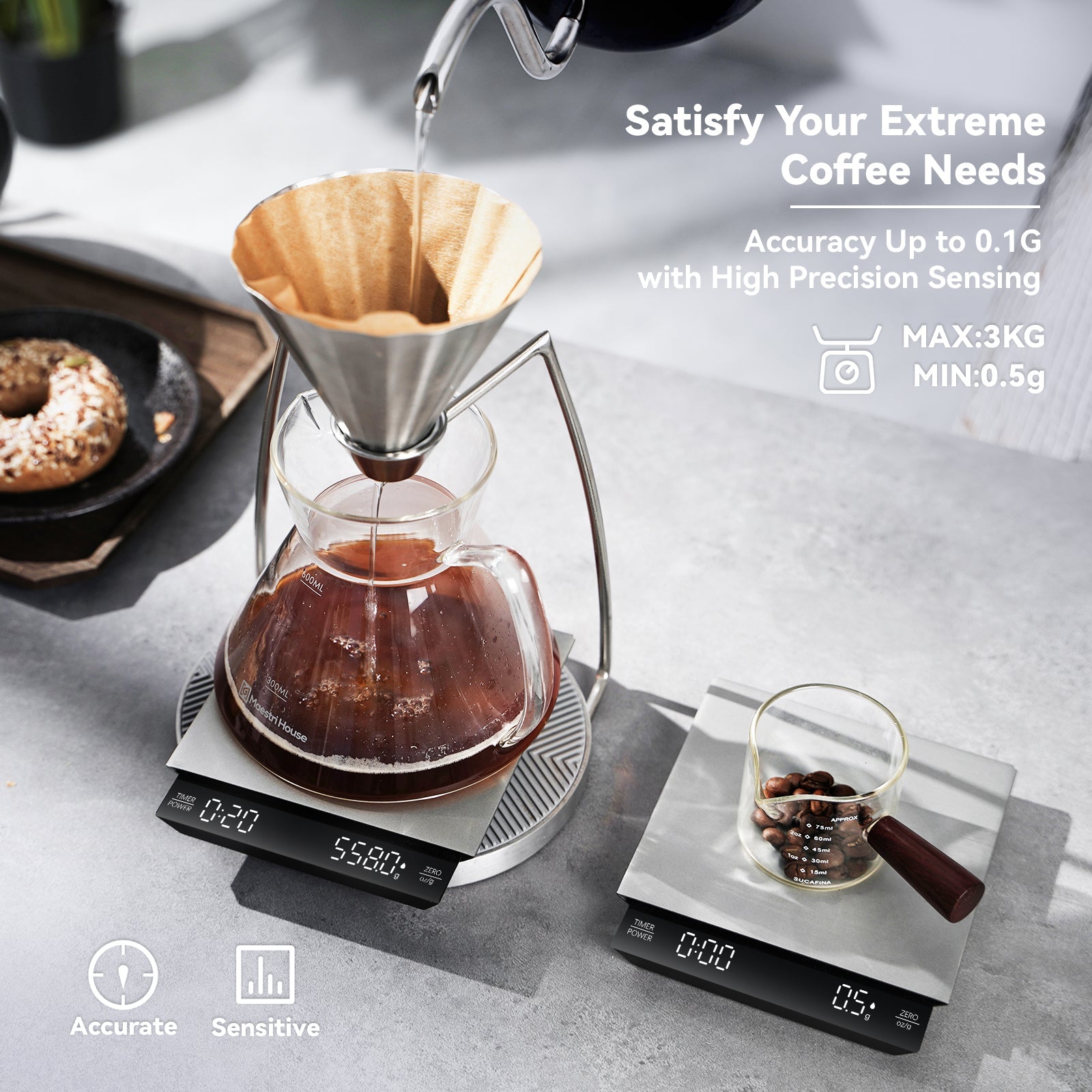 Stainless Steel Coffee Scale – ProtoArc