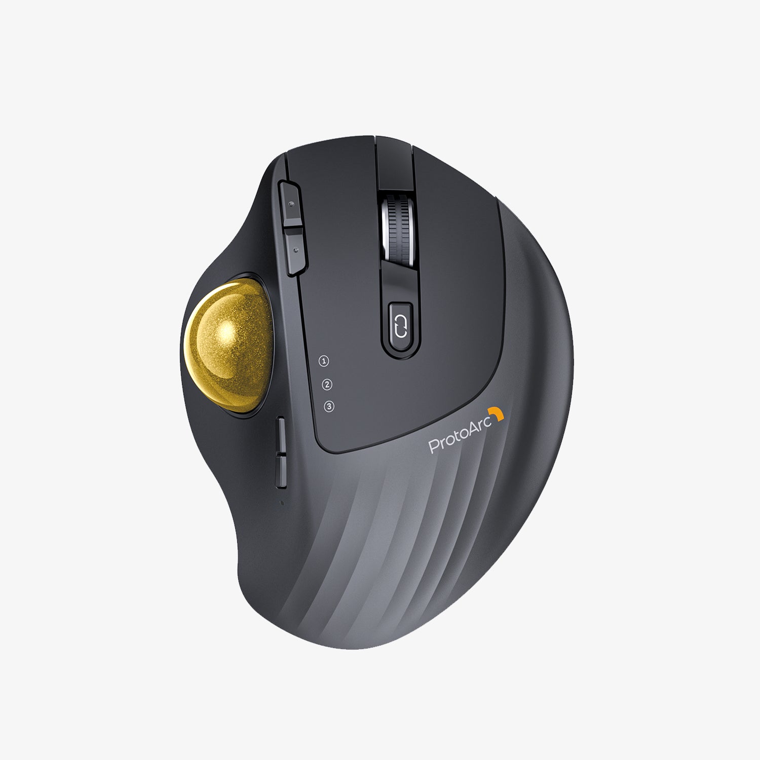 ProtoArc® EM01 NL Wireless Bluetooth Ergonomic Thumb Trackball Mouse