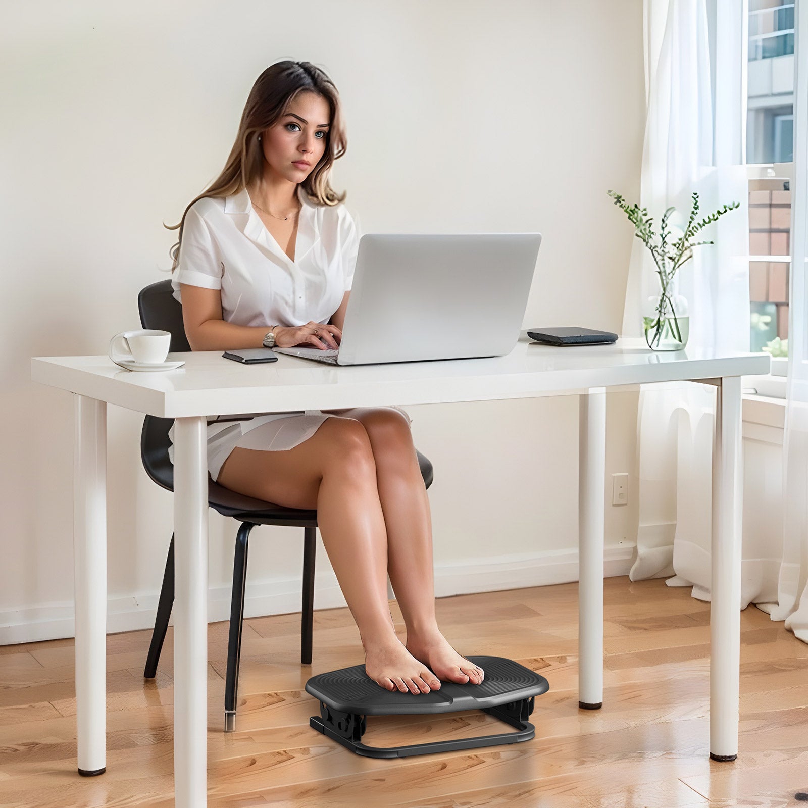 ProtoArc® Adjustable Under Desk Footrest Foot Stool with Massage