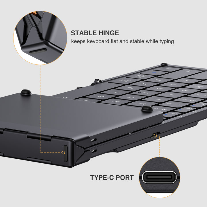 XK01 Tri-Fold Bluetooth Keyboard