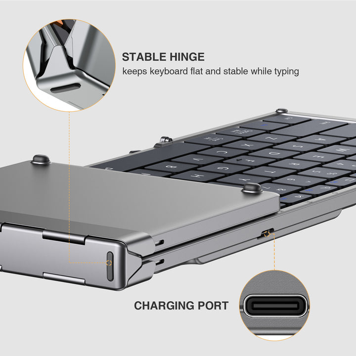 XK01 Tri-Fold Bluetooth Keyboard