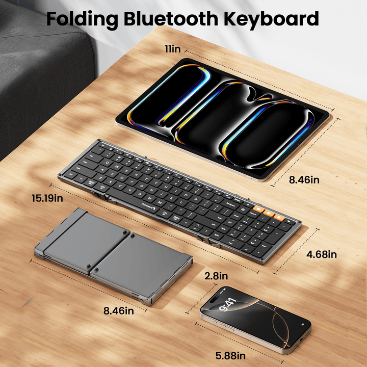 XK01 Tri-Fold Bluetooth Keyboard