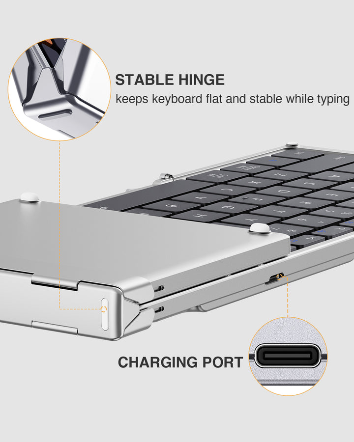 XK01 Tri-Fold Bluetooth Keyboard