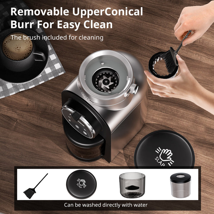 ProtoArc Electric Conical Burr Coffee Grinder - Stainless Steel - 24  requests