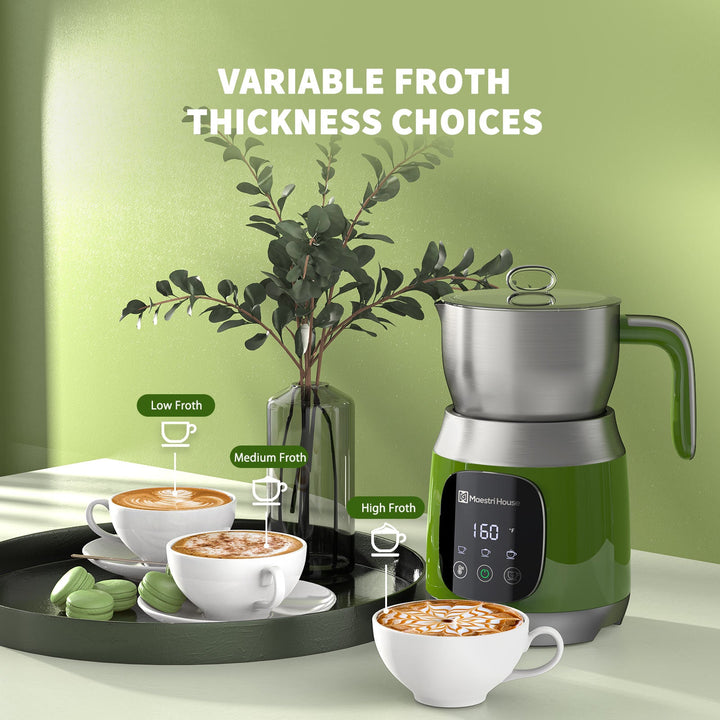 Milk Frother, Variable Temp and Froth Thickness Milk Frother and